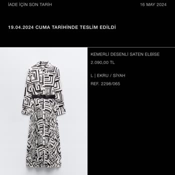 Zara İademi Ver Ya Da Para Mı