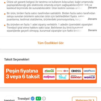 Trendyol'un Sattığı Üründe Garanti Tipinin Yanlış Olması