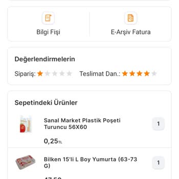 Migros Sanal Marketin Teslimat Hatası