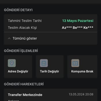 Trendyol Express Pişmanlığı, Kargo Gidip Geliyor