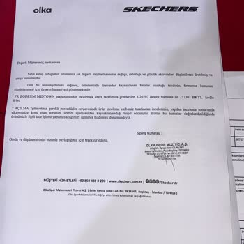 Skechers Ürün Değişimi Talebi Ve Üretimsel Hata Şikayeti