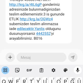 Aras Kargo Kargomu Teslim Etmedi