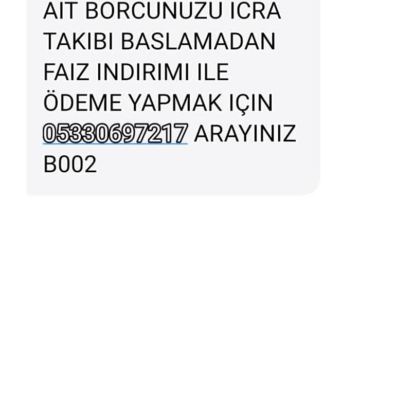 Metka Hukuk (SMS) Haksız İcra Talebiyle Karşı Karşıya Kaldım
