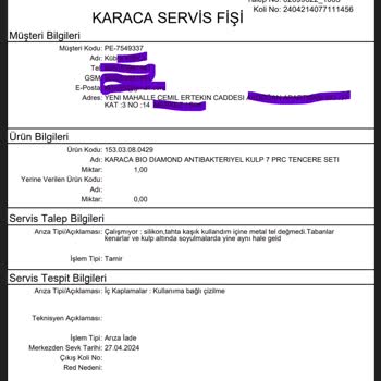 Karaca Züccaciye #Karaca #Bio Diamond 10yıl Garanti Verdiği Ürünün Arkasında Durmuyor.