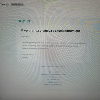 Shopier Başvurusu Olumsuz Sonuçlanıyor