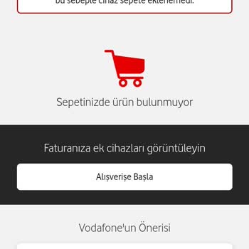 Vodafone Sepete Eklenecek Maksimum Cihaz Sorunu Sepet Boş