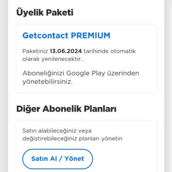 Getcontact Premium İptal Edilmeme
