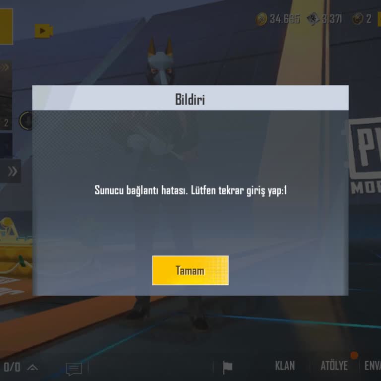 PUBG (Pubgmobile.com) Lütfen Oyuna Giremiyorum Neden Sucu Hatası Diyor Atıyor Hemen 😭