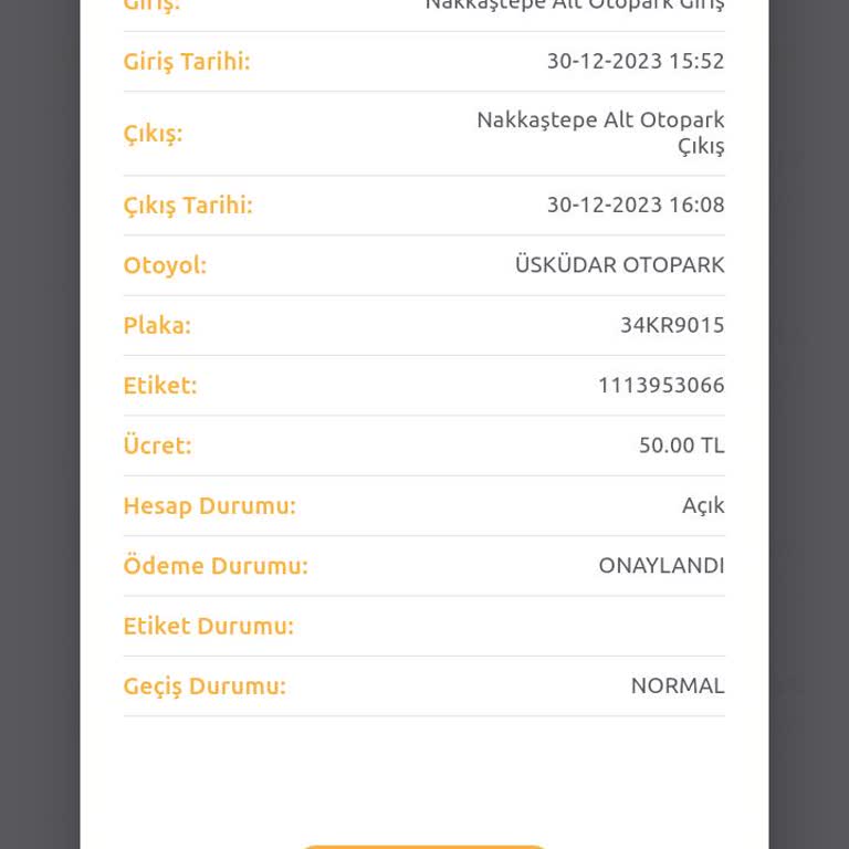 Üsküdar Belediyesi HGS Den Haksız Kesinti