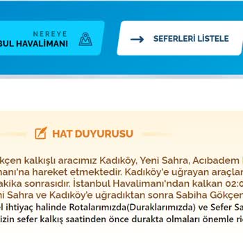 Havaist Güzergaha Uymayan Ulaşım.