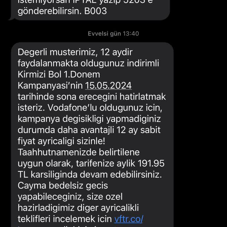 Vodafone Tarife Değişiklikliğinde Usulsüzlükler Yapıyor