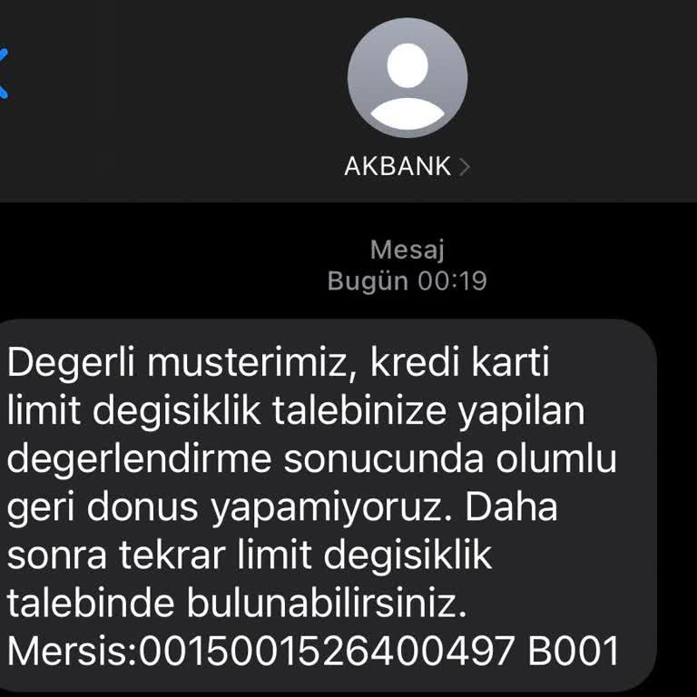 Akbank Artı Para Kredi Kartı Limit Yükselt