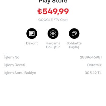 Google Play Google TV Cast Tarafından 549.99 TL Benden Habersiz Çekilmiştir