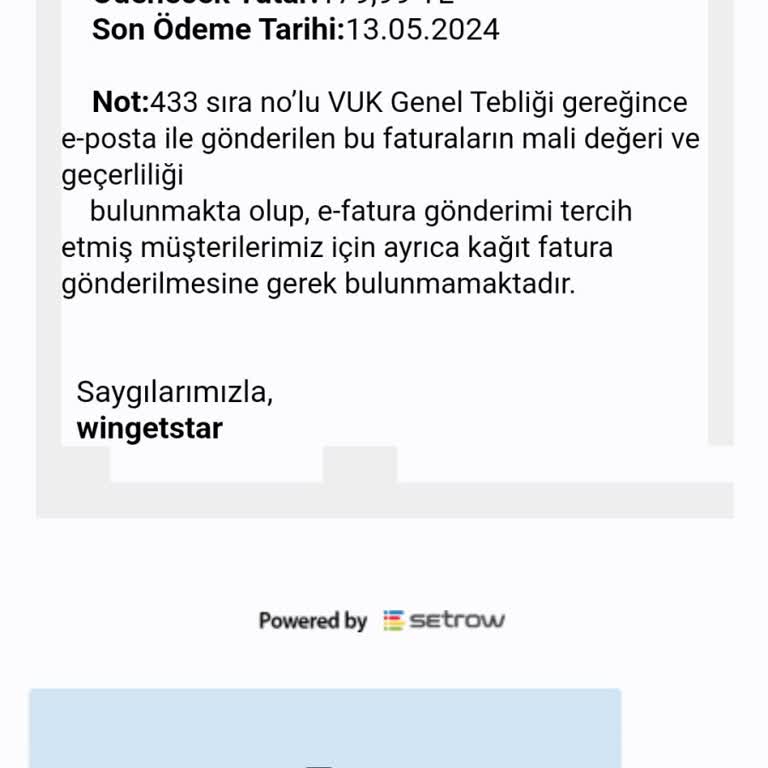 Sovos Digital Planet İzinsiz Fatura Düzenlemesi Şikayeti