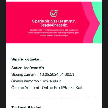 McDonald's Açık Olan Restoran "kapalı" Olduğu Gerekçesiyle Siparişim İptal Edildi