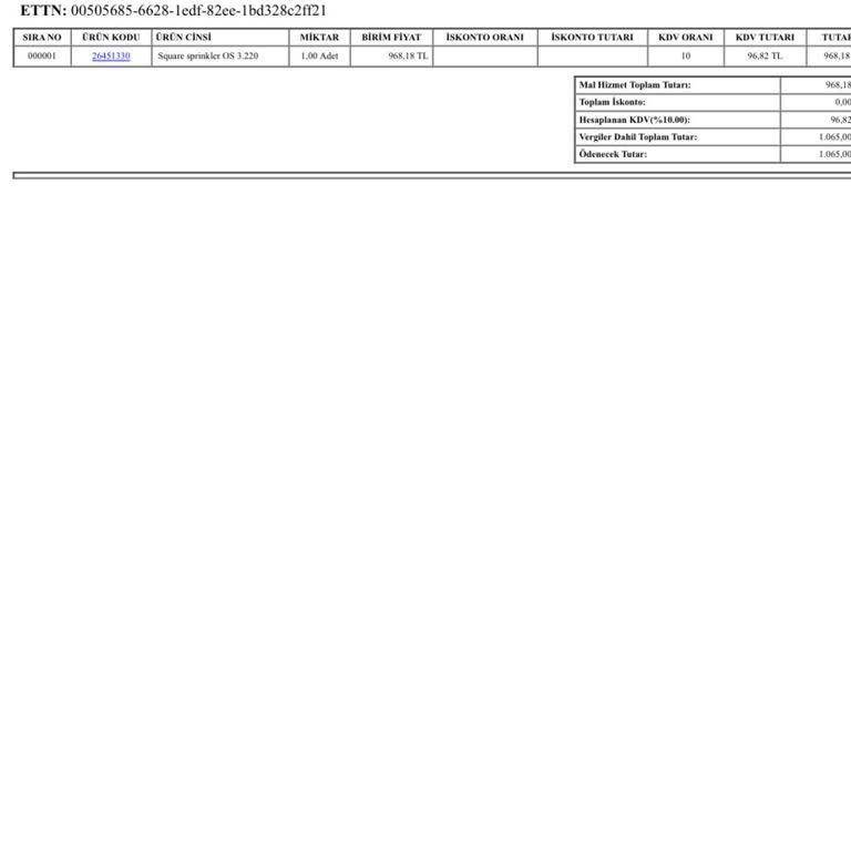 Karcher Gönderilmeyen Ürün Detay Sorgu