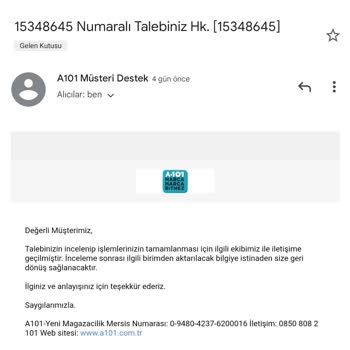 A101'in Müşteri Umursamazlığı...