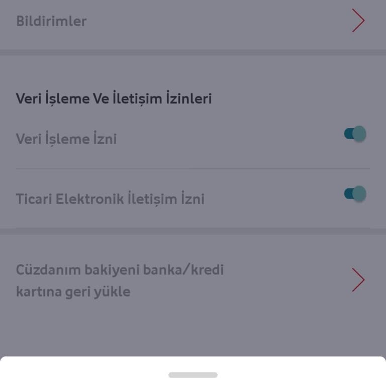 Vodafone Pay Cüzdandaki Tutarın İadesi