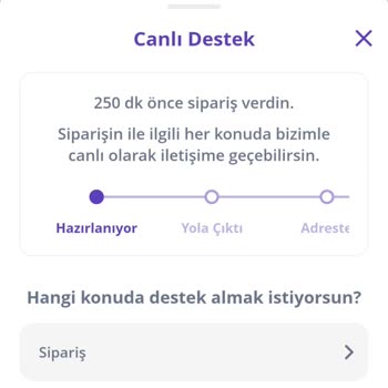 Getir Büyük 4 Saat Bekletti