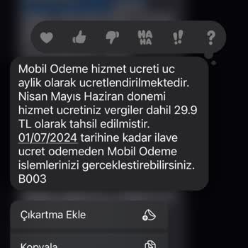 Vodafone Premium Hizmet Bedeli Ücreti Alması