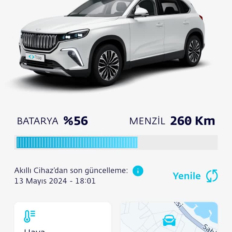 Togg Aracımın Kendi Kendine Aracın Klimasını Çalıştırması