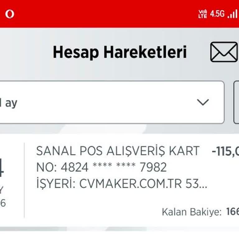 CV Maker Hesaptan Para Çekti