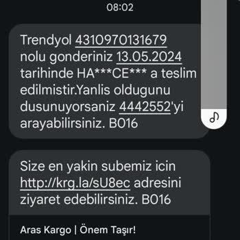 Kargom Nerede? İnebolu Aras Kargo Teslimat Sorunu