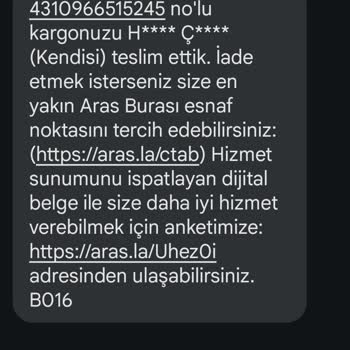 Kargom Nerede? İnebolu Aras Kargo Teslimat Sorunu