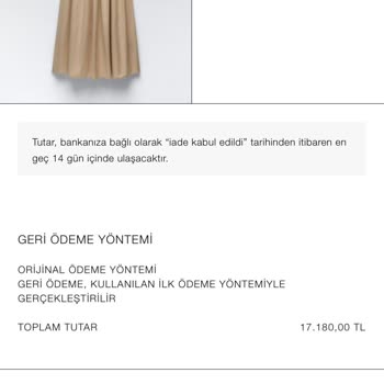 Zara İade De Eksik Ürün Yattı