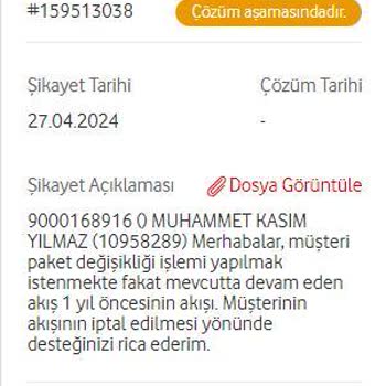 Vodafone İnternet Taahhüt Sorunu Ve Yanlış Ücretlendirme