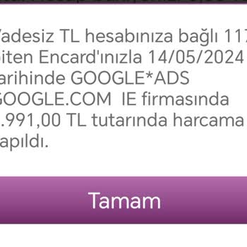 Google Ads Tarafından Hesabımdan İzinsiz Para Çekimi