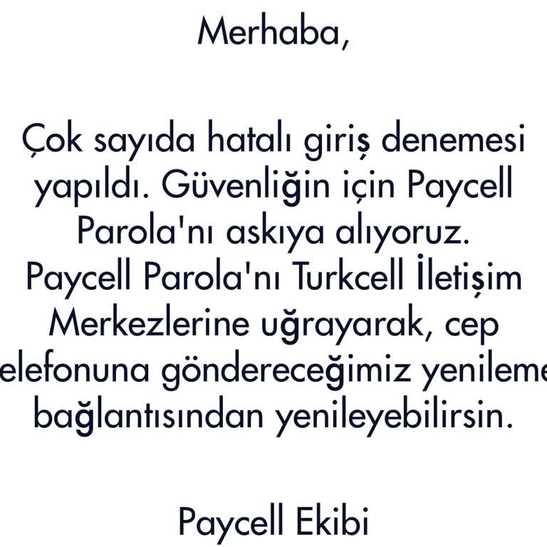 Paycell Yine Turkcell Yine Sorun