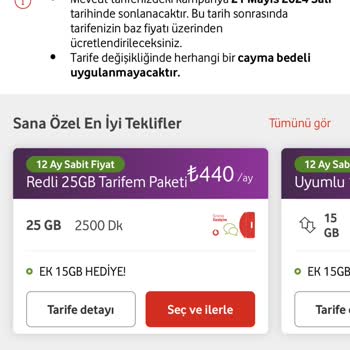 Vodafone'nun Fiyat İstismarı!