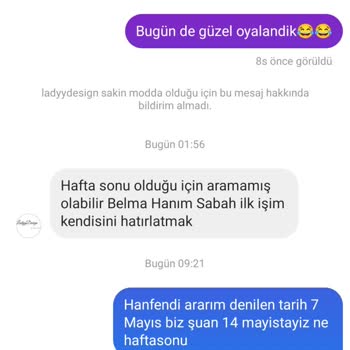 Ladyy Design (Instagram) Sipariş Teslimatında Yaşanan Sorunlar