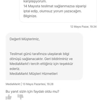 Media Markt Siparişimin Akıbeti Nedir?