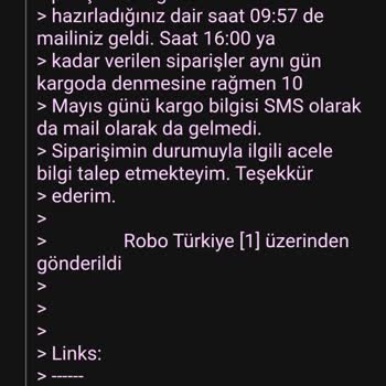 Robo Türkiye Ne Ürün Gönderiyor, Ne Para İadesi Yapıyor!