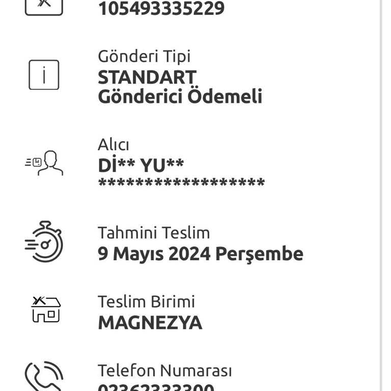 Yurtiçi Kargo Manisa Magnezya Şubesi