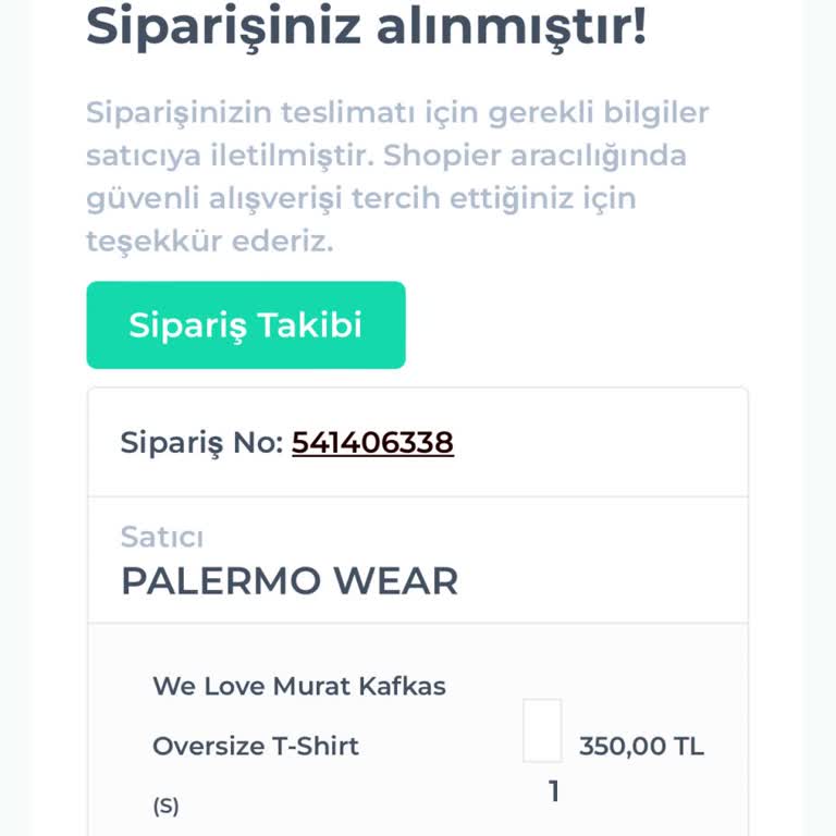 Shopier Palermo Wear Ürün Göndermiyor