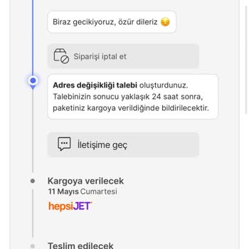 Hepsiburada Ürünüm Bizi Ulaşmadı