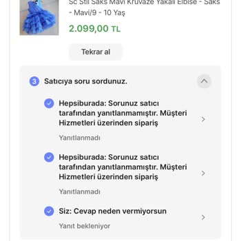 Hepsiburada Ürünüm Bizi Ulaşmadı