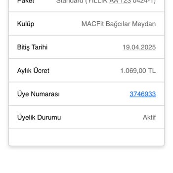 MACFit (İstanbul Avrupa) Spor Salonu Üyeliğinde Yaşanan Mağduriyet