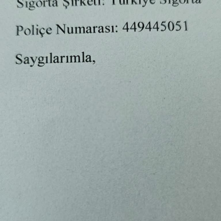 Türkiye Sigorta Konut Police İptali