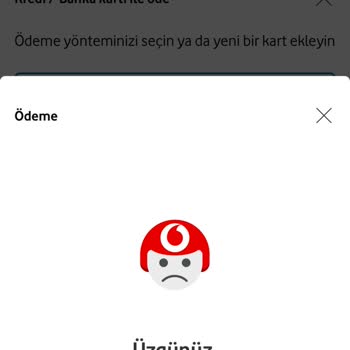 Vodafone Yanımda Ek Paket Sorunu