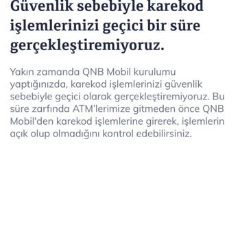 QNB Finans Mobil Uygulama Sorunu