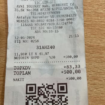 Antalya Shell Uncalı Şubeden Alınan Kirli Yakıt Yüzünden Oluşan Arıza