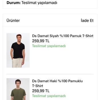 D's Damat Müşteri Memnuniyetsizliği
