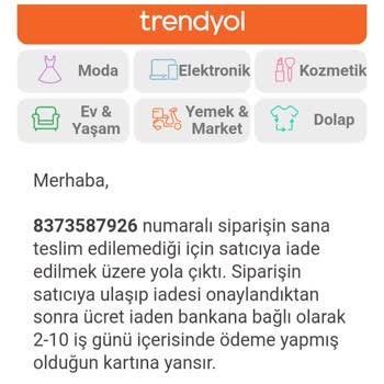 Aras Kargo Kargom Geri Gönderiliyor