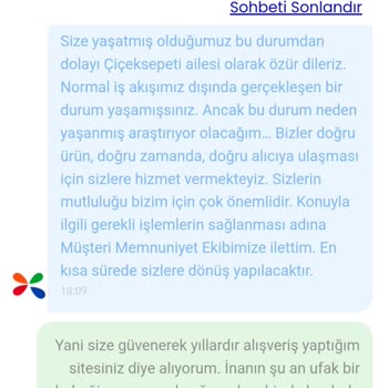Çiçek Sepeti Müşterisine Değer Vermiyor Kafasına Göre İş Yapıyor!