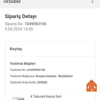 Koçtaş Ürün Tesliminde Sorun
