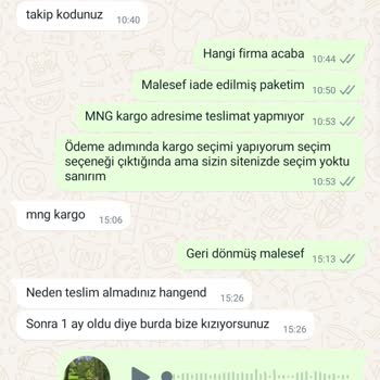 MÜQ Muqofficial Ürünü Kargolamama, İade Reddi, Nezaketsiz Üslup